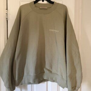 Fear Of God Essentials Men's Green Sweatshirt Size XL LIKE NEW